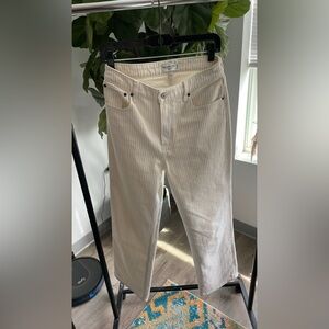 Abercrombie & Fitch Cream High Rise Jeans